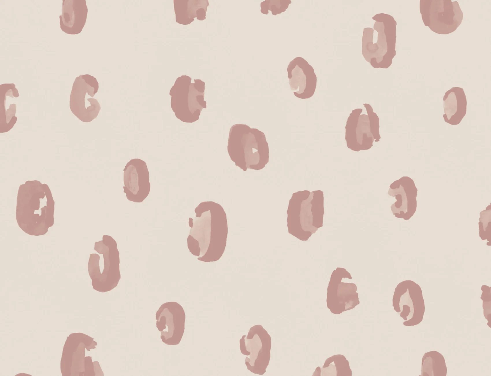 Pink and Neutral Watercolor Leopard Print Repeat Pattern Wallpaper