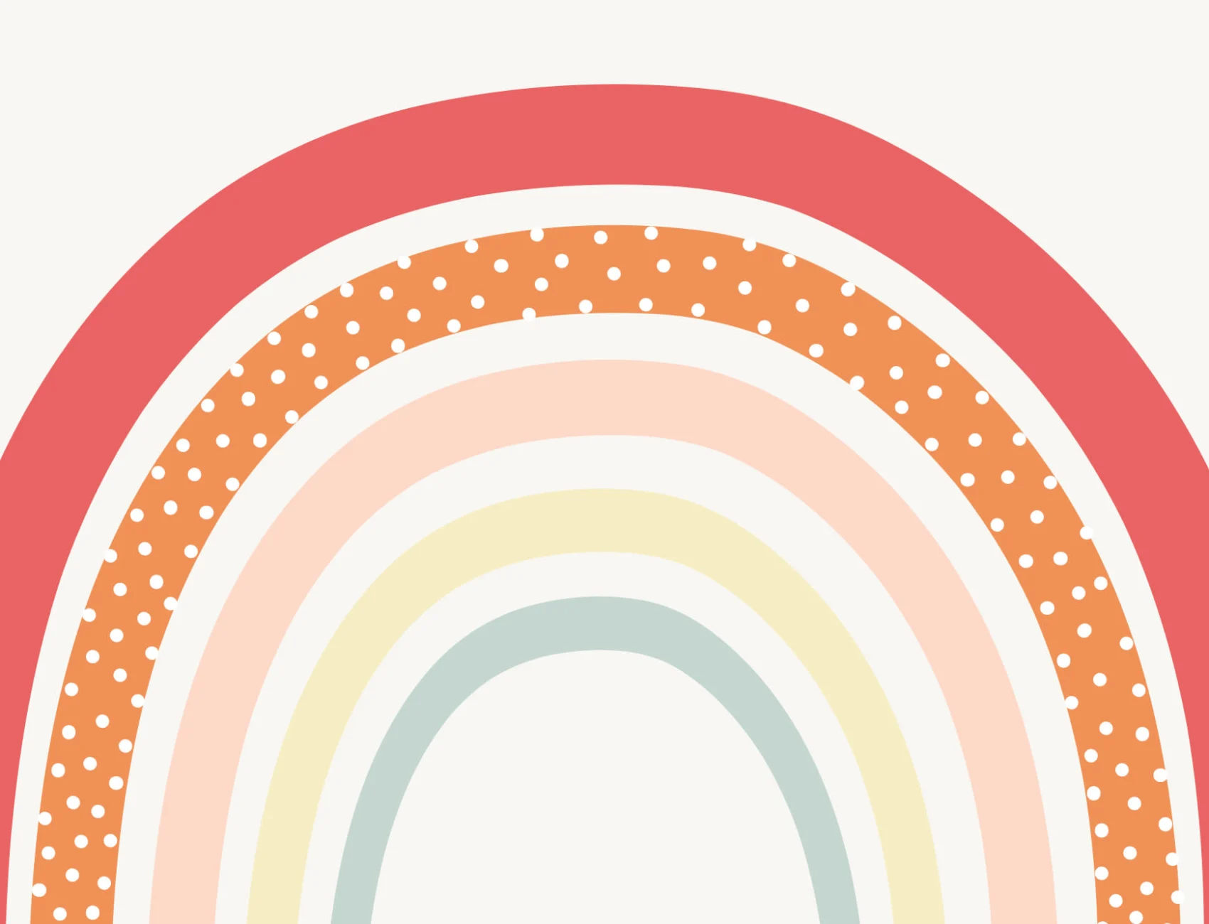 Nursery Rainbow fototapet tapet