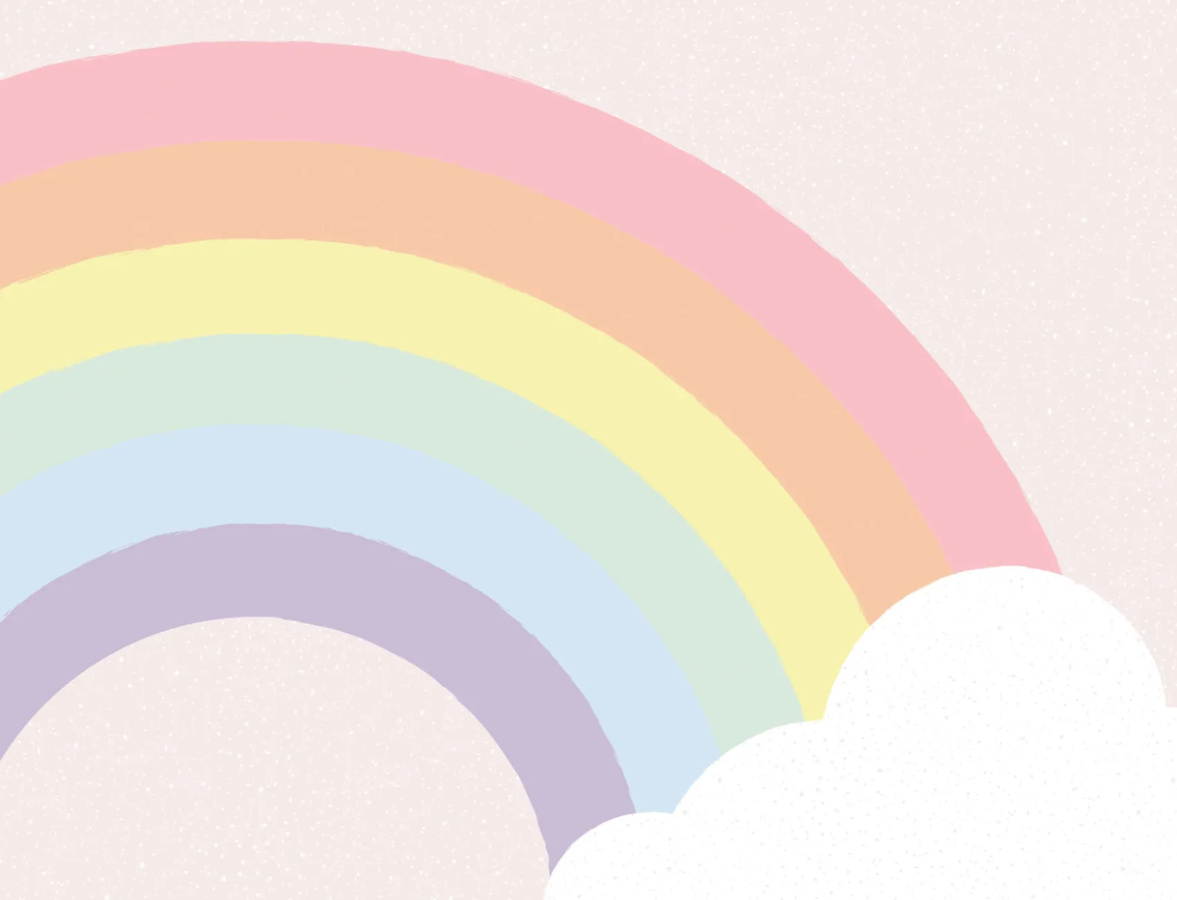 Papier Peint Panoramique Enfants Arc-en-ciel Pastel
