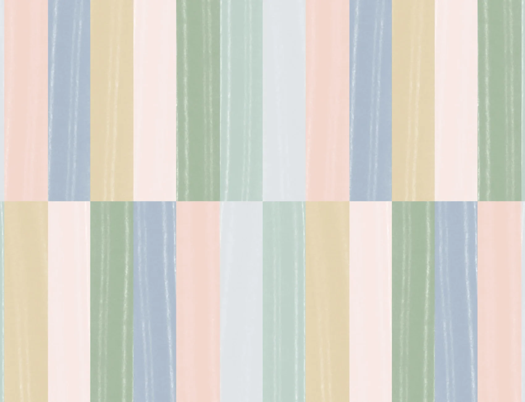Soft Pastel Chunky Stripes Wallpaper Mural