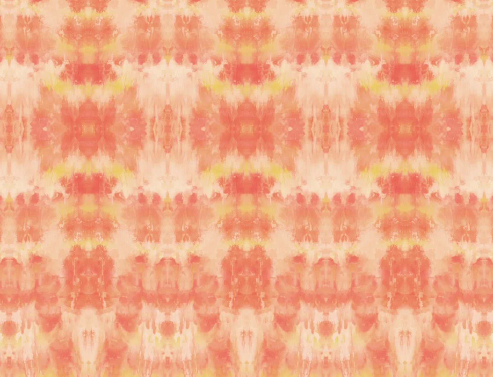 Bright Orange Tie Dye Print Wallpaper Mural