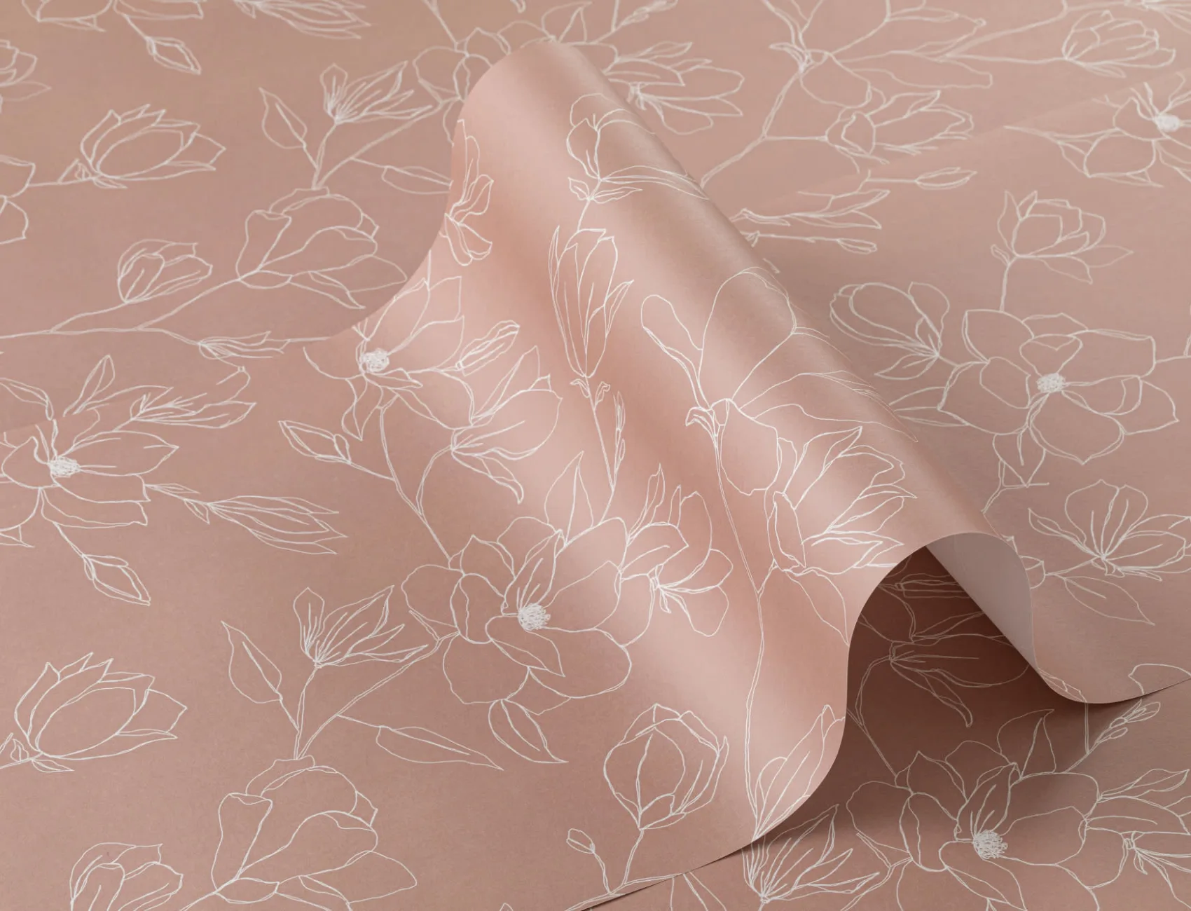 Roz Abstract Floral Repeat Pattern tapet