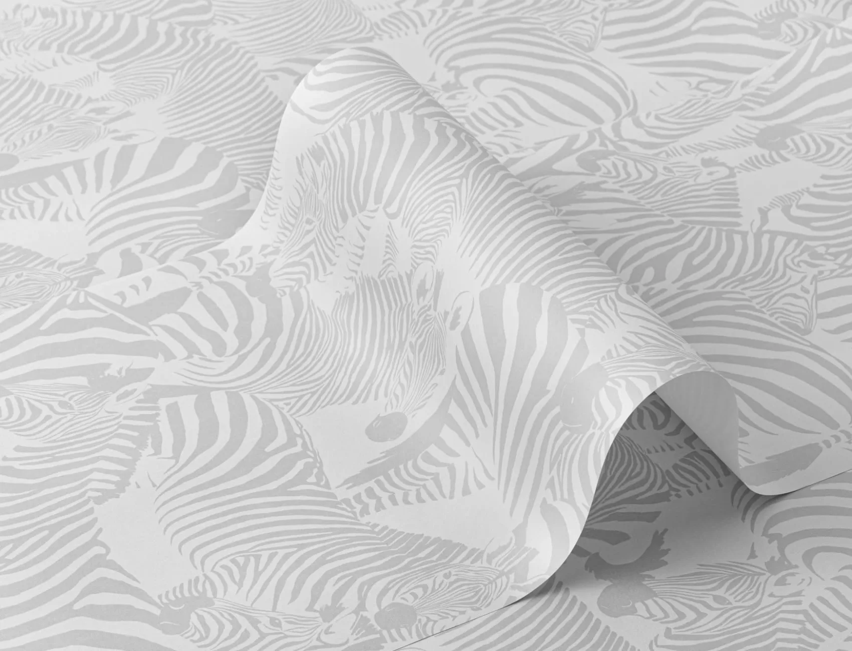 Grå zebra djur modern upprepning mönster tapet