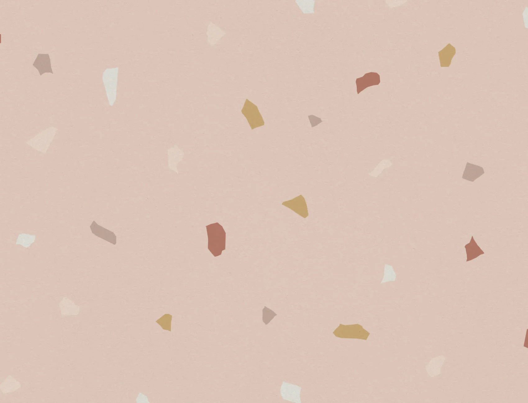 Pink and Neutral Minimal Terrazzo Repeat Pattern Wallpaper