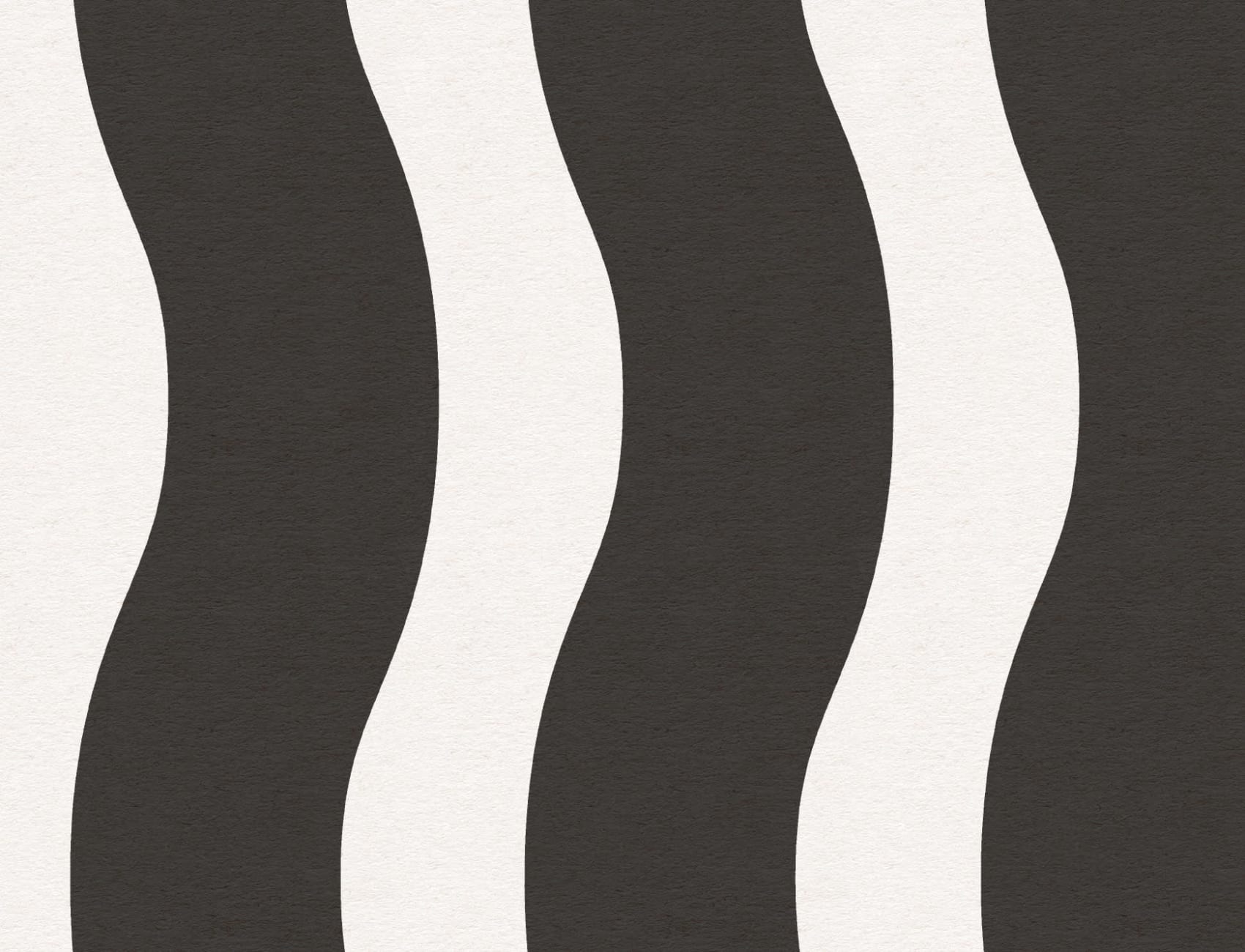 Wavy Black Stripes Repeat Pattern Wallpaper
