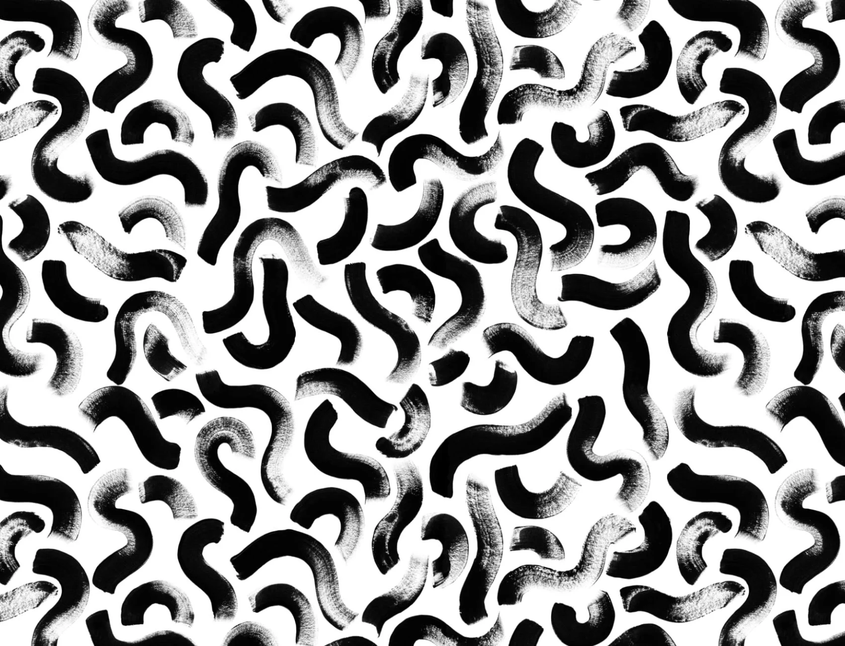 Abstrakti musta maalattu Squiggles tapetti