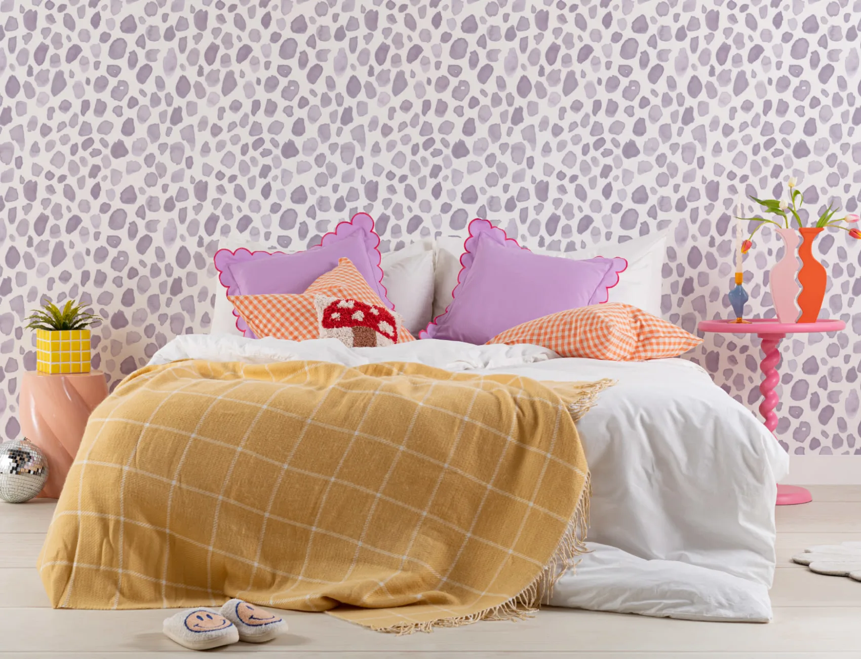 Syrin Akvarell Paint Spot Pattern Fototapet