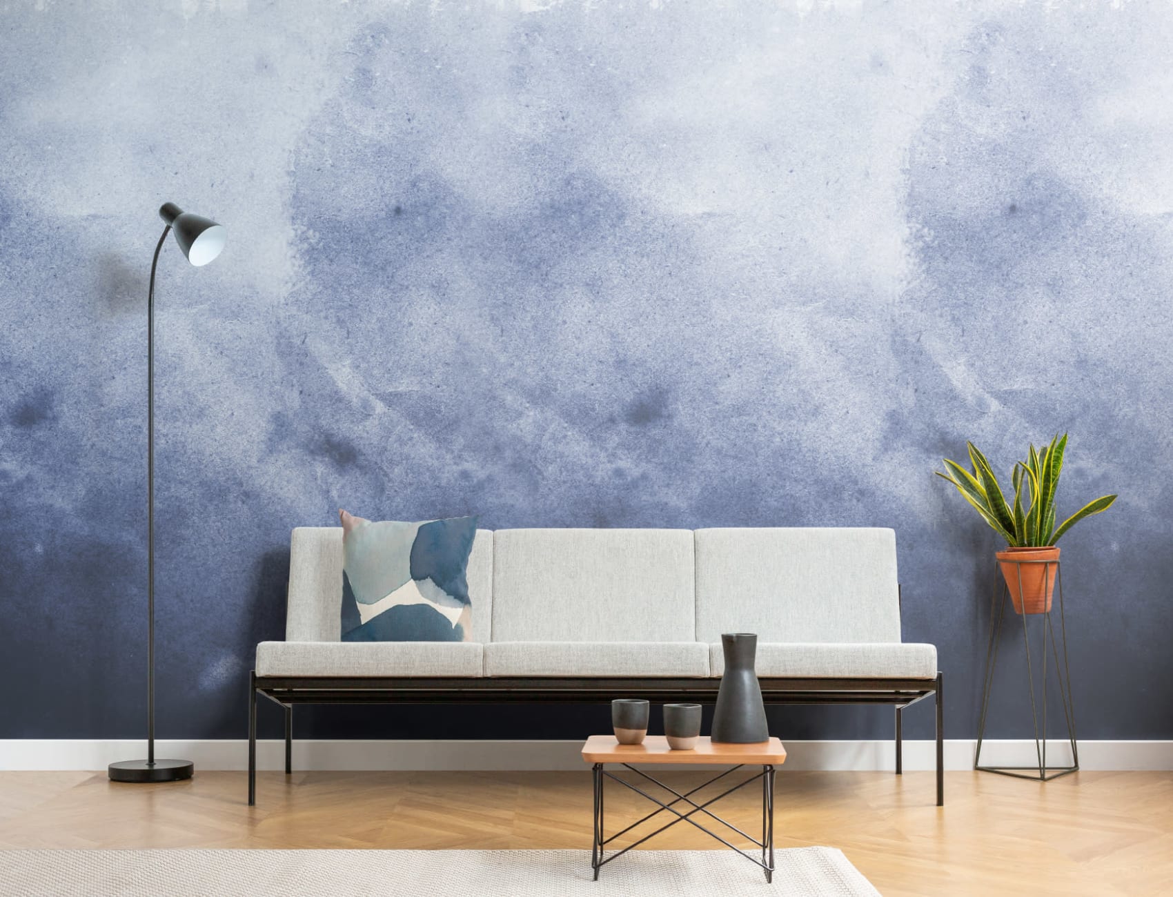 Grunge Royal Paint Akvarell Fototapet