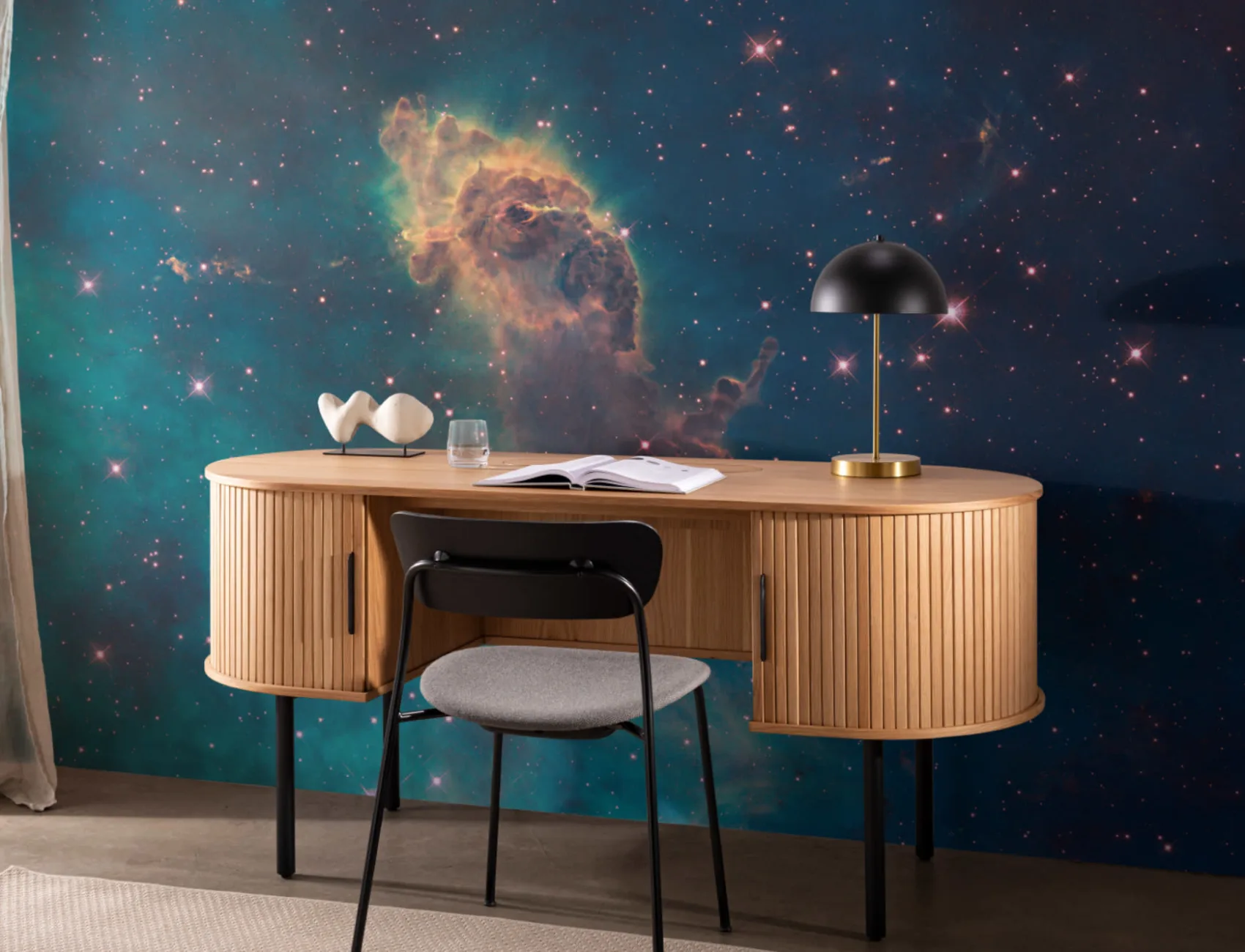 Stellar Jet Nebula Wallpaper Mural