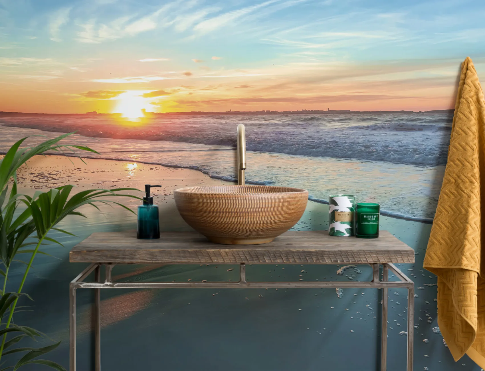 Portuguese Sunset Wallpaper Mural