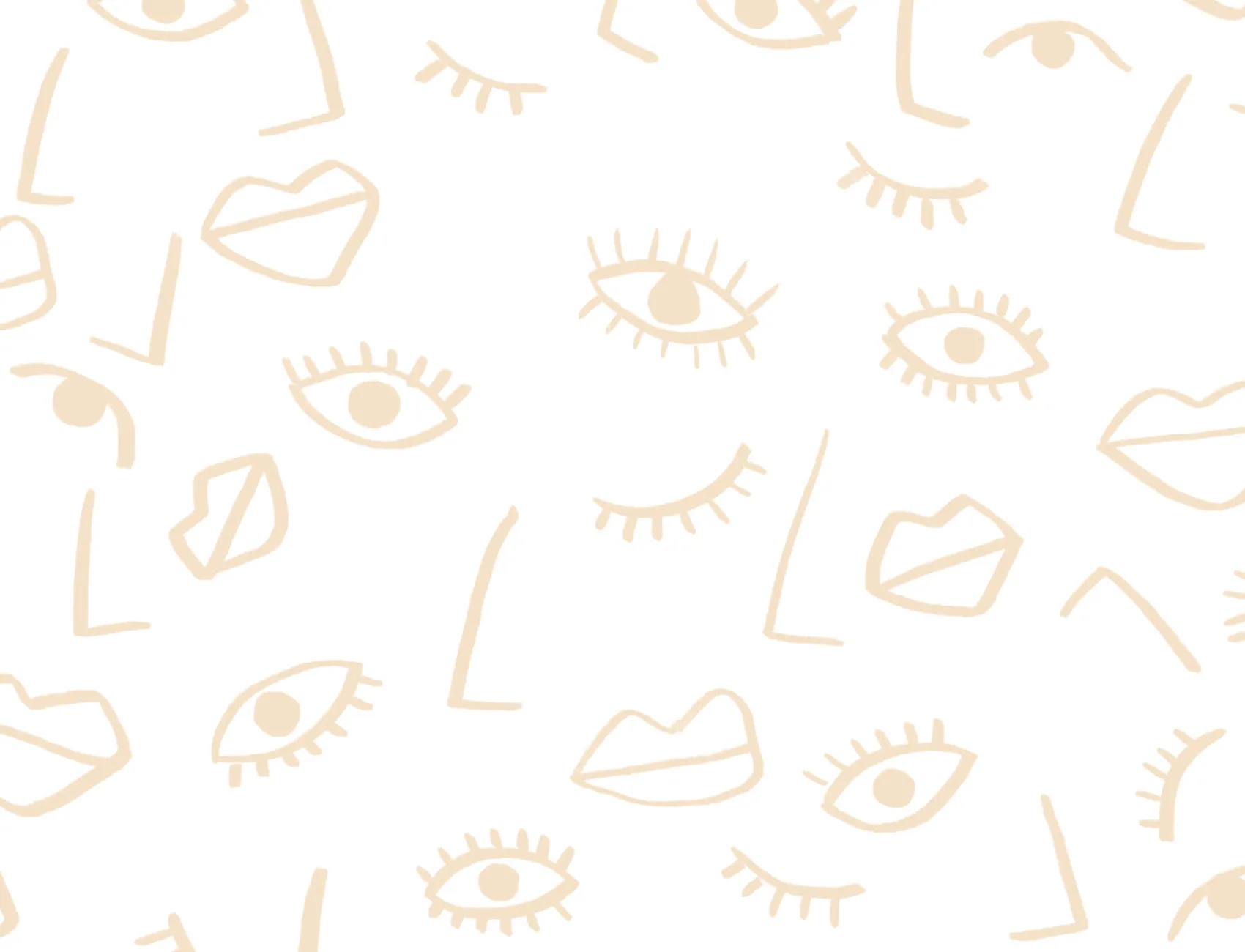 Nude Face Effect Wallpaper Mural