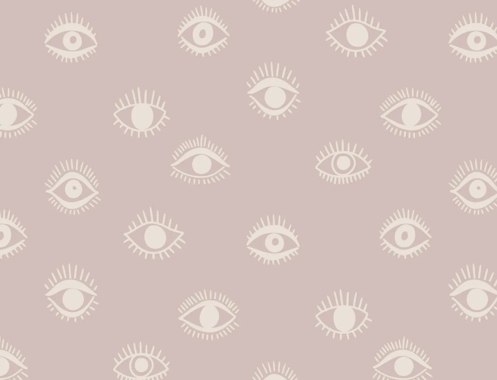 Papier Peint à Motif Répété Yeux Rose Style Boho