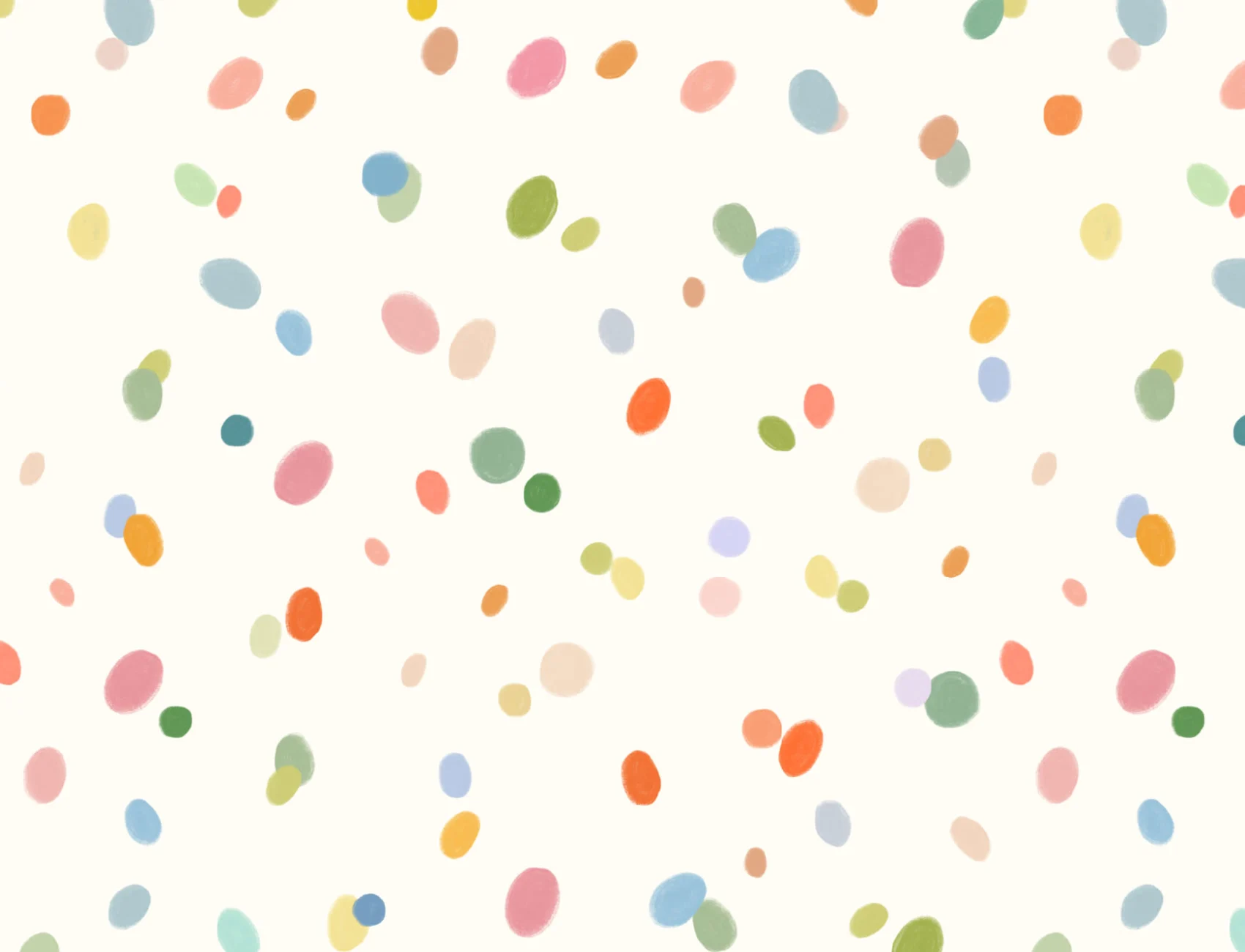 Håndtegnet Pastell Multicolor Spots Bakgrunn