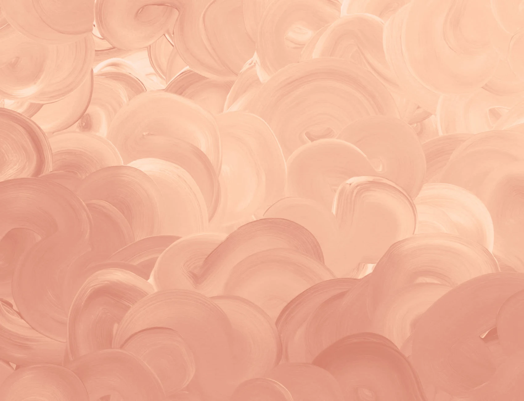 Orange Painted Swirl Brush Strokes Wall Mural