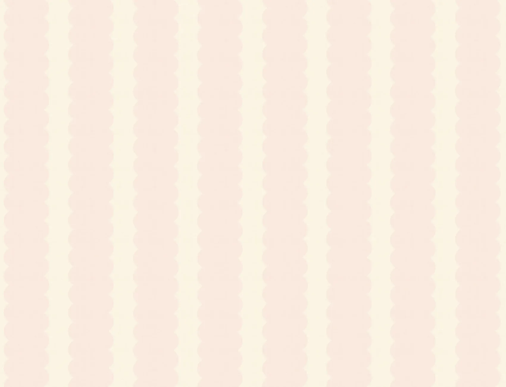 Pastel Pink Scalloped Stripes Wall Mural