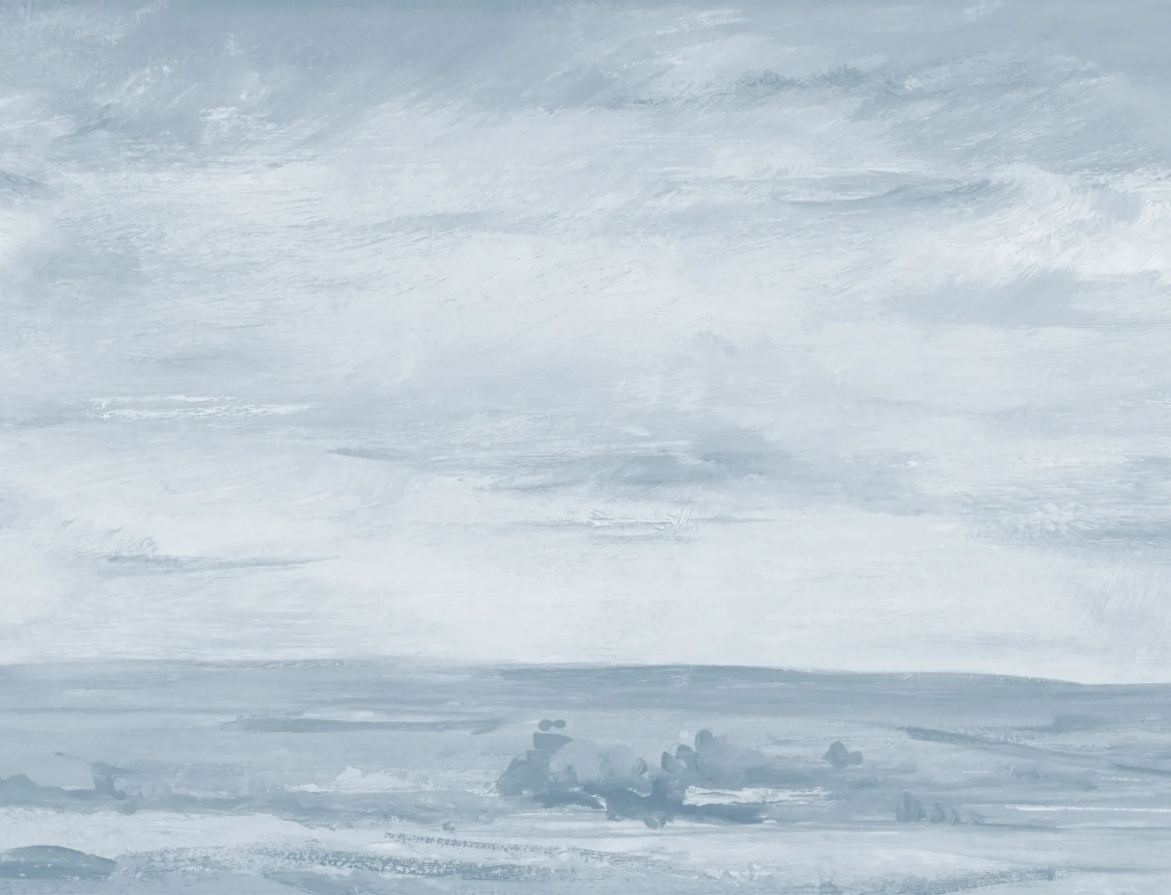 Mural de pintura de paisagem azul de John Constable