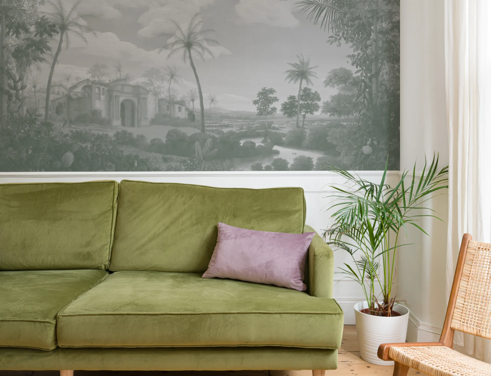 Green Frans Post Landscape Painting Mural