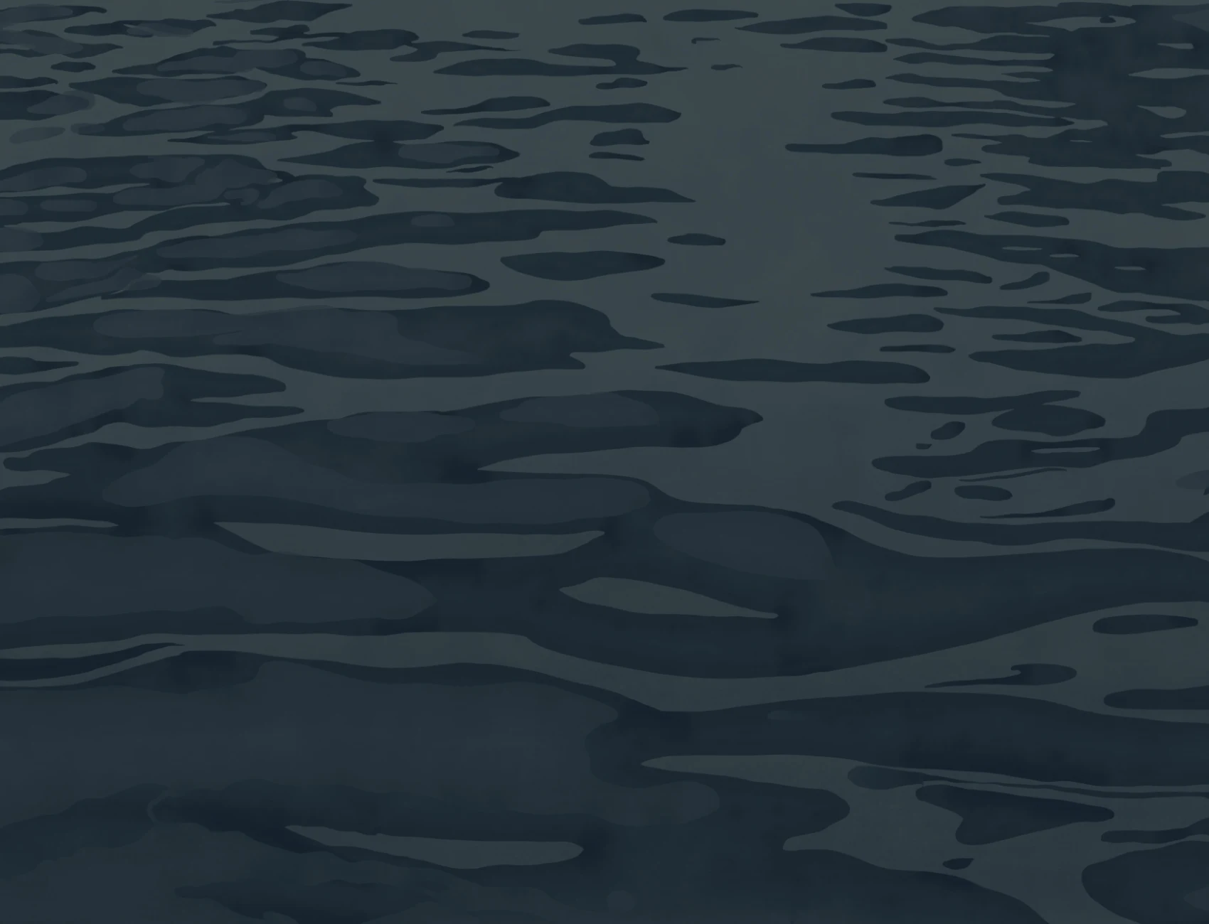 Marinblå handmålad vatten Ripple Mural-tapeter
