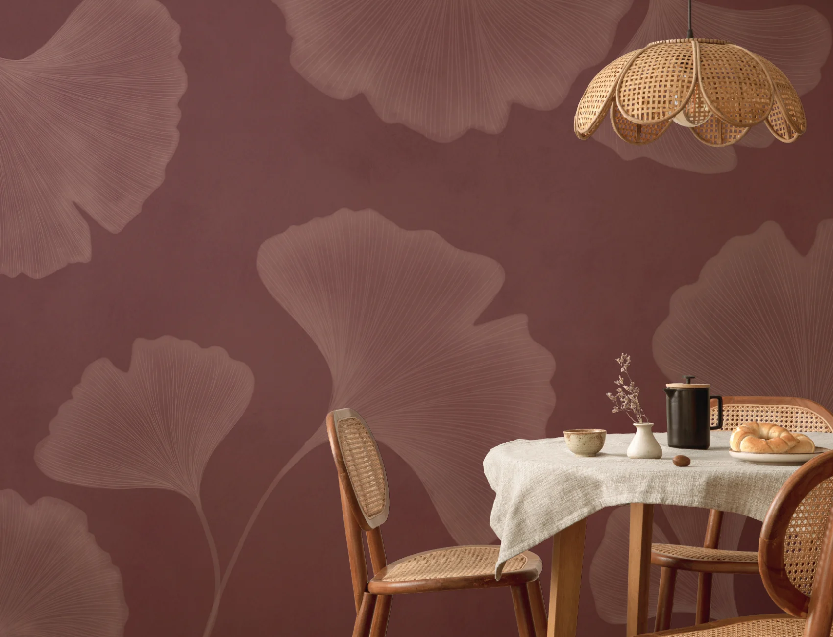 Murale Mov Ginkgo Frunz