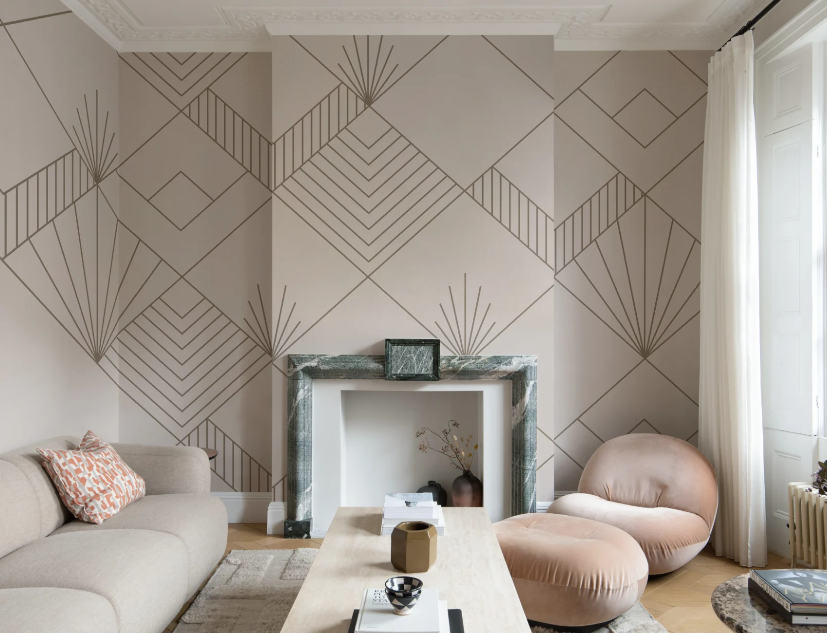 Zelda Art Deco Wallpaper Mural