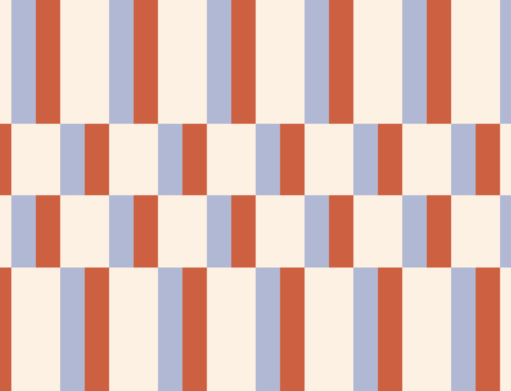 Carta da parati moderna e geometrica Bauhaus blu e arancione