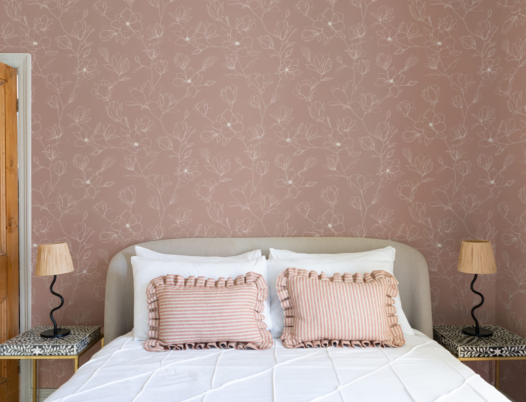 Roz Abstract Floral Repeat Pattern tapet