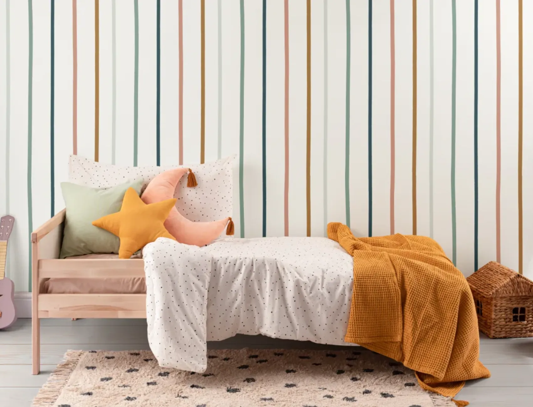 Earthy Vertical Rainbow Wallpaper