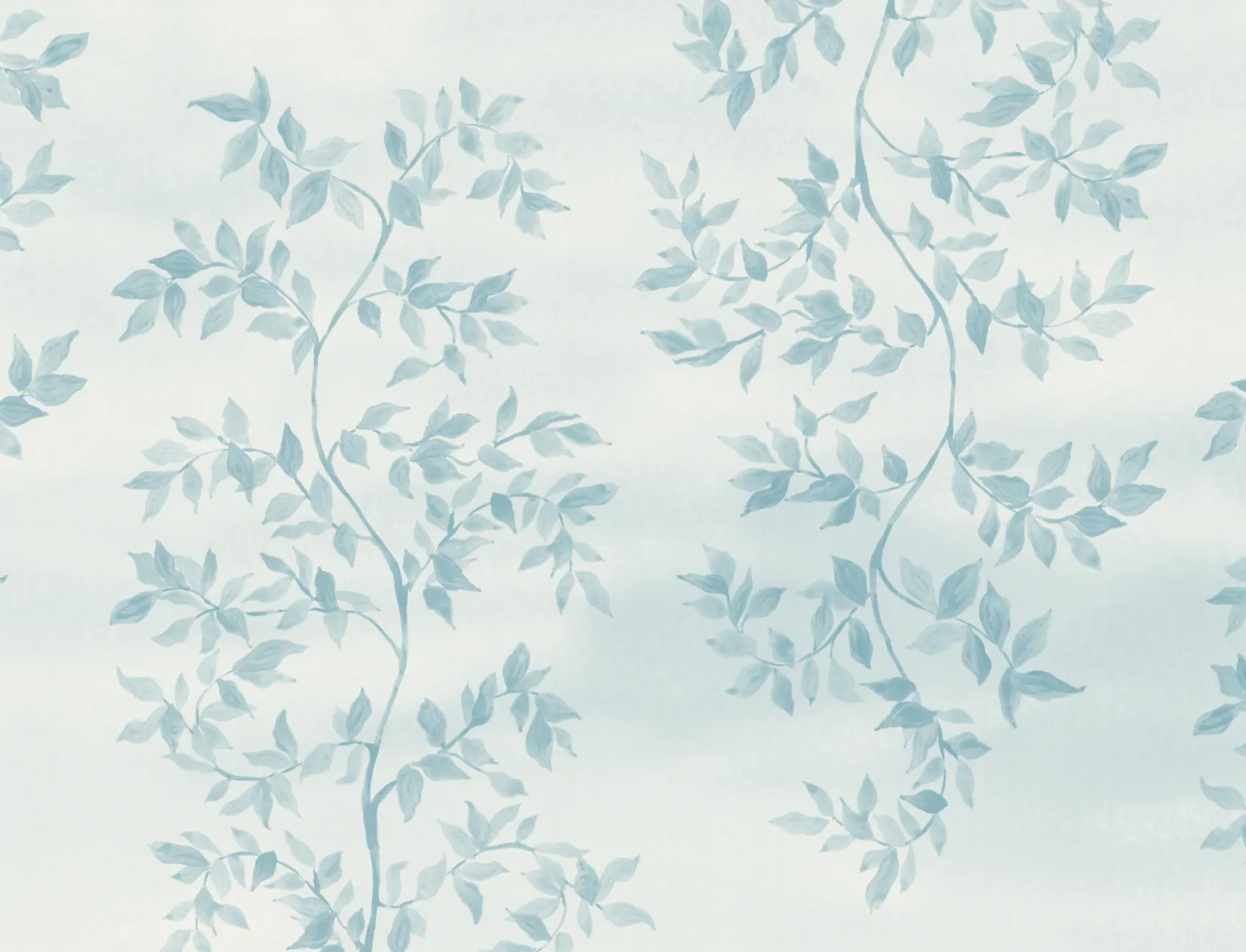 Albastru Botanic frunze Design Poetic Murale