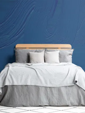 Classic Blue Paint Brush Stroke Texture Wallpaper Mural