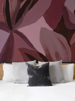 Multicolor Dark Floral Art Deco Mural For Stunning Spaces