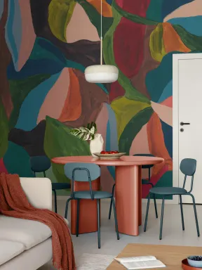 Multicolor Abstract Art Vibe Bold Statement Wall Mural