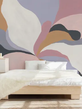 Bunte abstrakte Magnolie Blume Fototapete