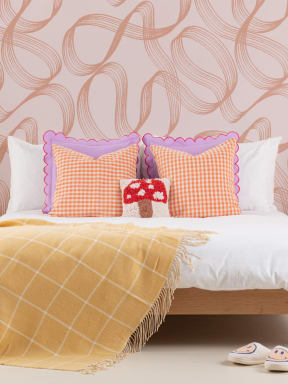 Pink 3D Effect Pattern Wall Mural