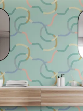 Elizabeth Olwen Chromaloop Blue Mural