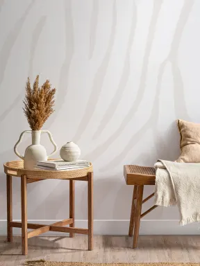 Off White Zebra Print Wallpaper Mural