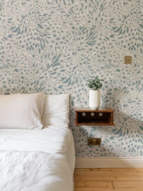 Cool Blue Abstract Pattern Prance Mural