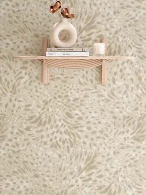 Neutral Abstract Pattern Art Mural For Modern Spaces
