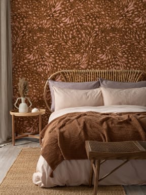 Brown Abstract Pattern Animal Print Mural