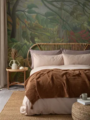 Tiger in a Tropical Storm by Rousseau Wallpaper Mural