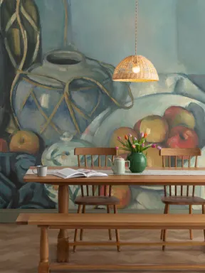 Fototapete Stillleben mit Äpfeln von Cezanne