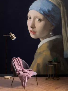Papier Peint Panoramique La Jeune Fille à la Perle de Vermeer