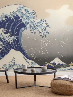 The Great Wave off Kanagawa by Hokusai Wallpaper Mural