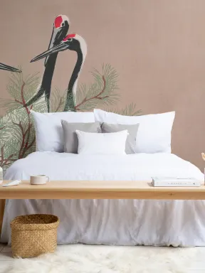 Cranes by Kamisaka Sekka Japanese Painting Wallpaper Mural