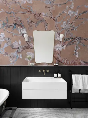 Pink Almond Blossom by Vincent Van Gogh Mural