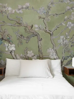 Green Almond Blossom by Vincent Van Gogh Mural