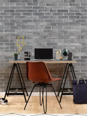 Gray Brick Wallpaper Mural
