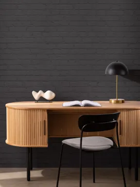 Black Brick Wallpaper Mural