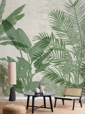 Biophilic Tropical Plants Fototapeta na ścianę