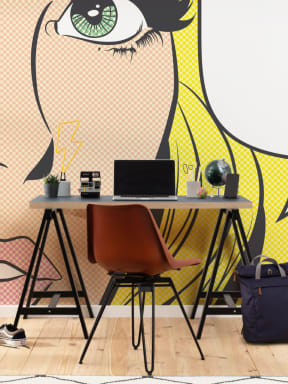 Pop Art Woman Wallpaper Mural