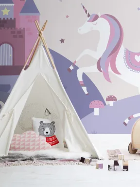 Fairytale Unicorn Wallpaper Mural